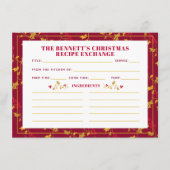 Rode gouden heilige bessen seizoensgebonden recept informatiekaartje (Voorkant)