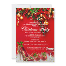 Rode Gouden Hulst Bal Kerst Feestelijke Feest Scho
