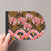 Rode & Gouden Japan Luxe Acryl Uitnodiging (Insitu (Draagbaar))