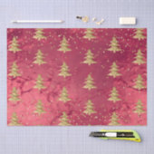 rode gouden kerstbomen tissuepapier (Craft)