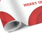 Rode & Gouden Kerstwaszegel Inpakpapier (Rol Hoek)
