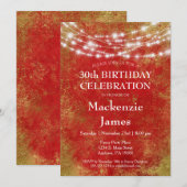 Rode gouden lichten op zaterdag kaart (Voorkant / Achterkant)