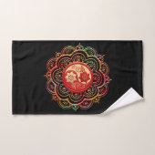 Rode & Gouden Mandala Bad Handdoek (Handdoek)
