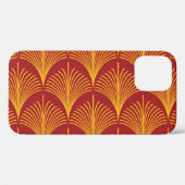 Rode gouden pauw: art deco. Case-Mate iPhone case (Achterkant (horizontaal))