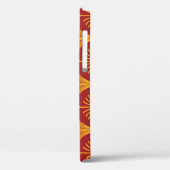 Rode gouden pauw: art deco. Case-Mate iPhone case (Achterkant / Links)