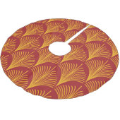 Rode gouden pauw: art deco. kerstboom rok (Gekanteld)