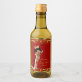 Rode Gouden Prins Mini Wijnfles Labels Wijn Etiket (Voorkant)