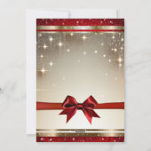 Rode Gouden Rode Boog Glans Vakantie Fotokaart Feestdagenkaart (Achterkant)