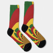 Rode gouden roosterroos met een kleurenslag is vun sokken (Rechts)