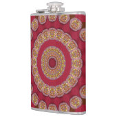 Rode gouden rosetten Mandala Heupfles (Links)
