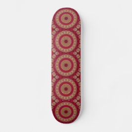 Rode gouden rosetten Mandala Persoonlijk Skateboard