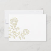 Rode gouden rozen beantwoorden platte kaart (Achterkant)