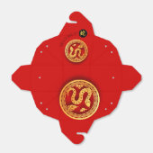 Rode gouden slang Papercut Chinees Nieuwjaar 2025 Bedankdoosjes (Uitgevouwen)