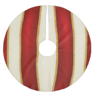 Rode Gouden Streeppatroon – Modern Kerstmis Kerstboom Rok