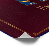 Rode Gouden Traditionele Indische Bruiloft Welkom Poster (Hoek)