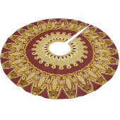 Rode Gouden Vakantie Kerstmis Kerstboom Rok (Gekanteld)