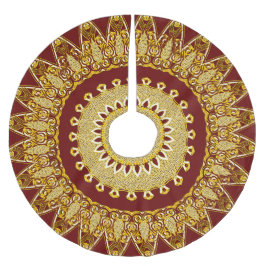 Rode Gouden Vakantie Kerstmis Kerstboom Rok