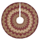 Rode Gouden Vakantie Kerstrok Kerstboom Rok (Voorkant)