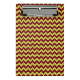 Rode & Gouden Zig Zag Glitters Mini Klembord