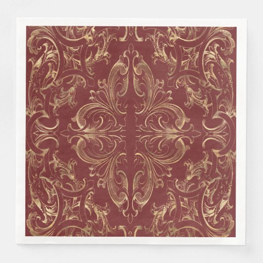 Rode goudgoud  goud servet (Voorkant)