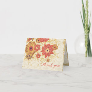  rode goudpapaverbloemen bruiloft bedankt