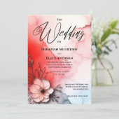 Rode Gradatie Romance Kaart (Staand voorkant)