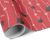 Rode gradatiekappen en lint cadeaupapier (Rol Hoek)