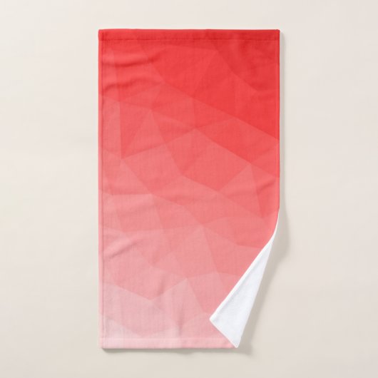 Rode gradiënt geometrisch maaspatroon bad handdoek (Handdoek)