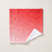 Rode gradiënt geometrisch maaspatroon bad handdoek (Wasdoekje)
