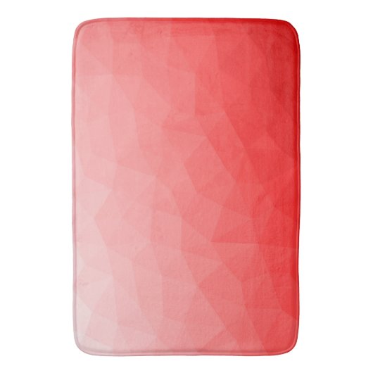 Rode gradiënt geometrisch maaspatroon badmat (Voorkant Verticaal)