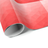 Rode gradiënt geometrisch maaspatroon cadeaupapier (Rol Hoek)