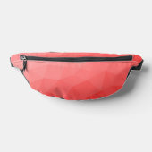 Rode gradiënt geometrisch maaspatroon heuptasje (Liggend)