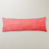 Rode gradiënt geometrisch maaspatroon lichaamskussen (Achterkant)