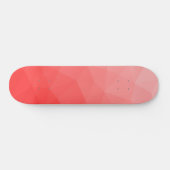 Rode gradiënt geometrisch maaspatroon persoonlijk skateboard (Horizontaal)