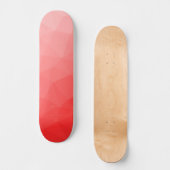 Rode gradiënt geometrisch maaspatroon persoonlijk skateboard (Voorkant)