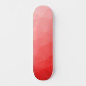 Rode gradiënt geometrisch maaspatroon persoonlijk skateboard (Voorkant)