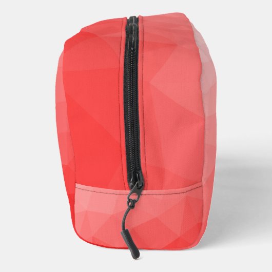 Rode gradiënt geometrisch maaspatroon toilettasje (Rechts)