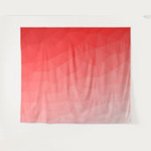 Rode gradiënt geometrisch maaspatroon wandkleed (Voorkant (horizontaal))