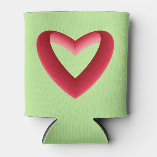 Rode gradiënthart blikjeskoeler (Voorkant)