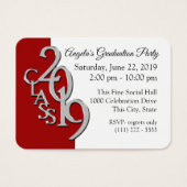 Rode Graduation Party Foto invoegen Kaart 2019 (Voorkant)