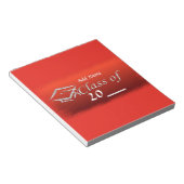 Rode gradustrie voor Snoep Notitieblok (Schuin)