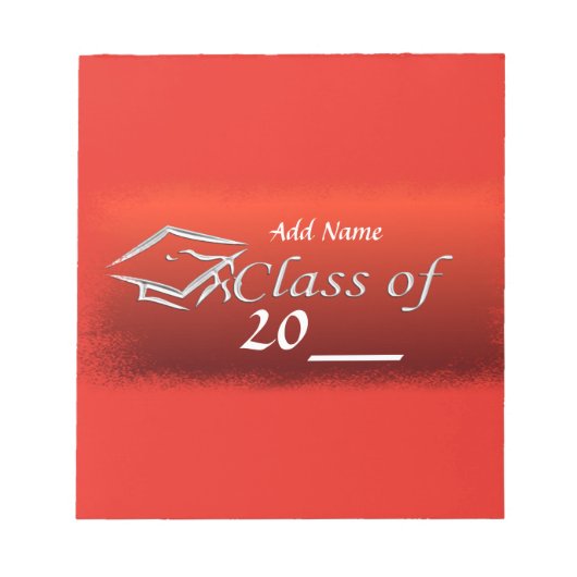 Rode gradustrie voor Snoep Notitieblok (Voorkant)