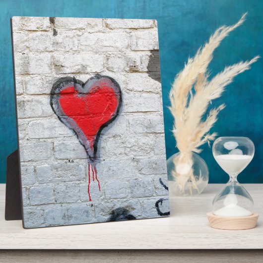 Rode graffiti fotoplaat (Zijkant)