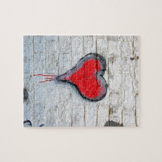 Rode graffiti legpuzzel (Horizontaal)