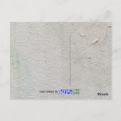 Rode graffiti met een zwevend stokfiguur Love Briefkaart (Achterkant)