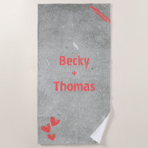 Rode graffiti naam op grijs beton, uw