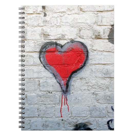 Rode graffiti notitieboek (Voorkant)