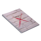 Rode graffiti notitieboek (Rechterzijde)
