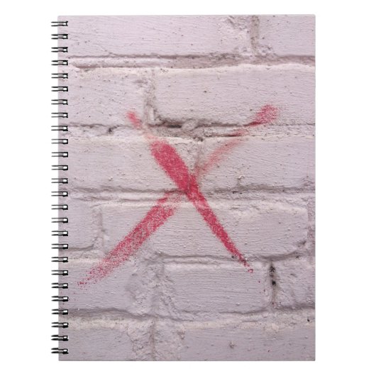 Rode graffiti notitieboek (Voorkant)