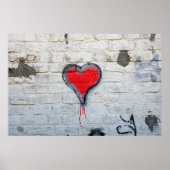 Rode graffiti poster (Voorkant)